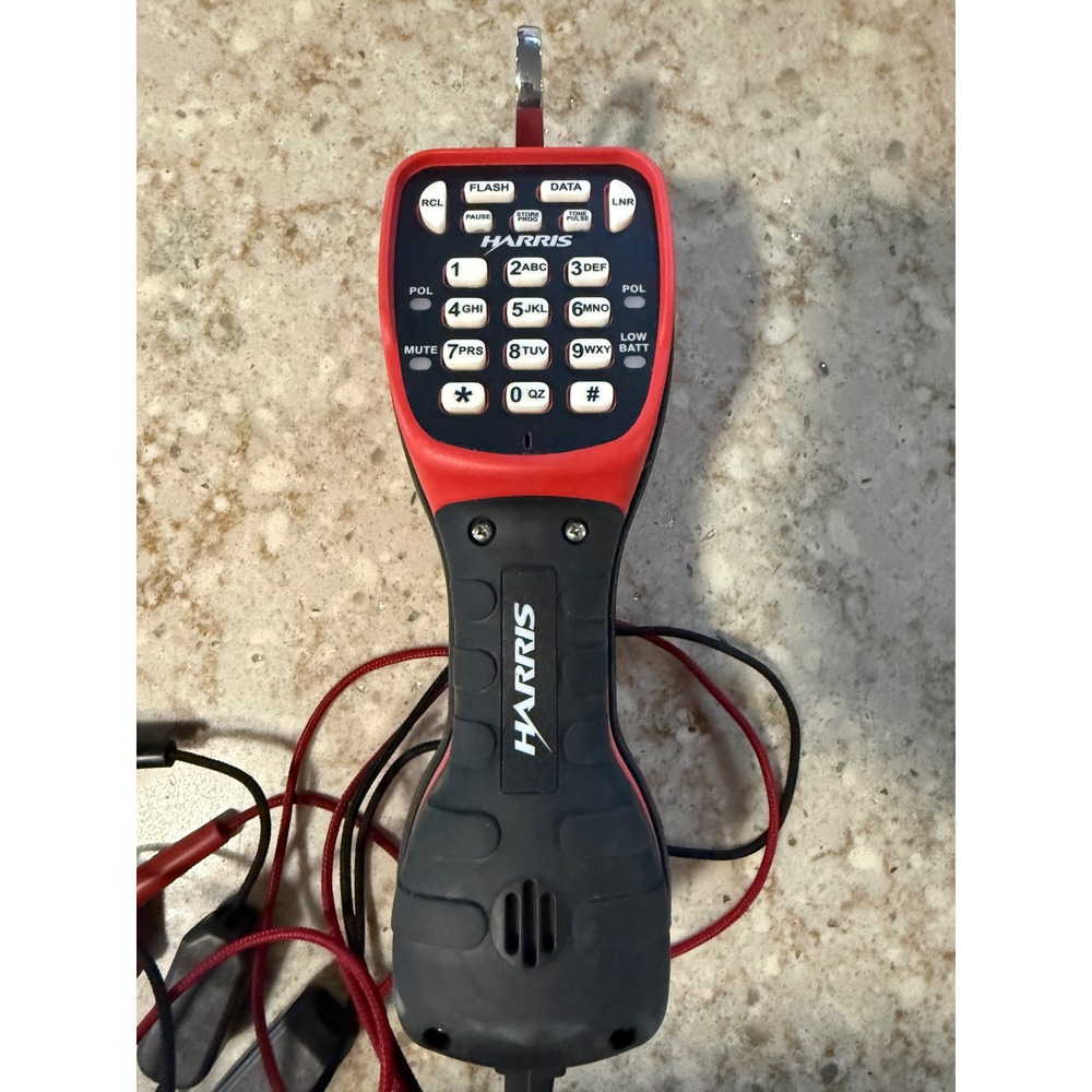 Harris TS45S ADSLSafe Test Set Butt Set Phone Tester 45801-009 Red Black